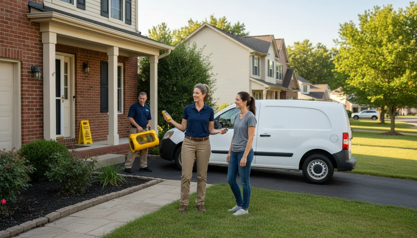 Residential water damage restoration in Severance, CO